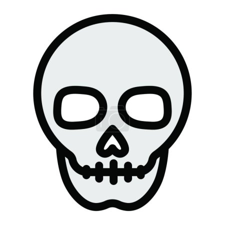 Illustration for "scary "  icon vector illustration - Royalty Free Image