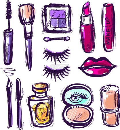 Illustration for "Fashion make up"  icon vector illustration - Royalty Free Image