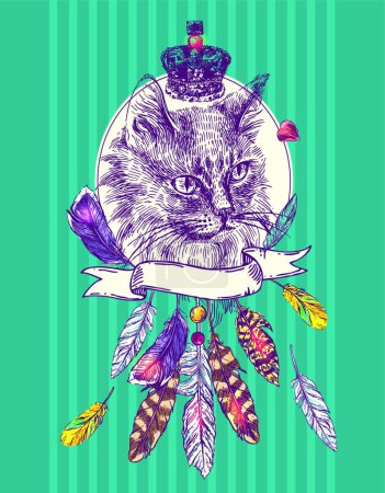 Illustration for "sketch of cat vector illustration" - Royalty Free Image