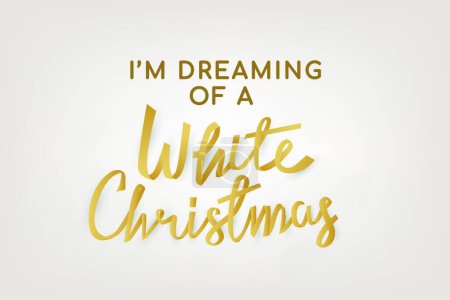 Illustration for "Christmas quote background, gold holiday typography vector" - Royalty Free Image