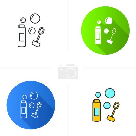 Illustration for Bubble blower icon vector illustration - Royalty Free Image