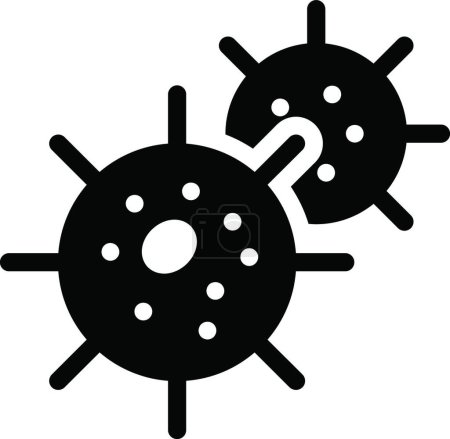 Téléchargez les illustrations : Icône de virologie, illustration vectorielle - en licence libre de droit