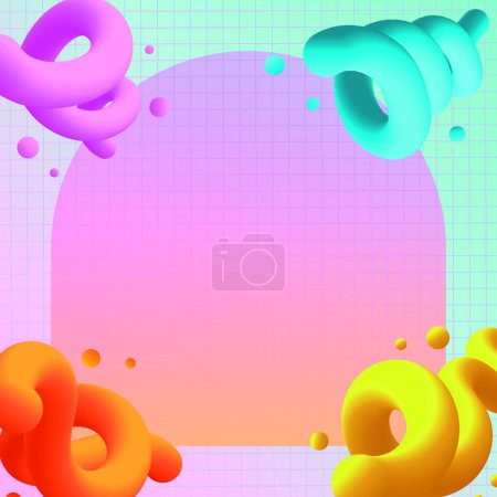 Illustration for Abstract frame  vector illustration - Royalty Free Image