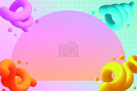 Illustration for Abstract frame  vector illustration - Royalty Free Image