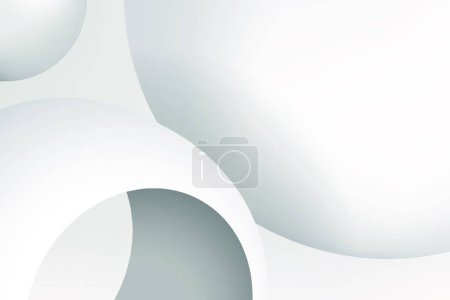 Illustration for 3d geometric background, vector template - Royalty Free Image