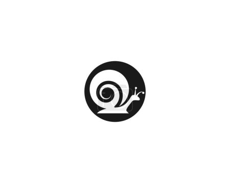 Ilustración de Un icono de caracol vector ilustración - Imagen libre de derechos
