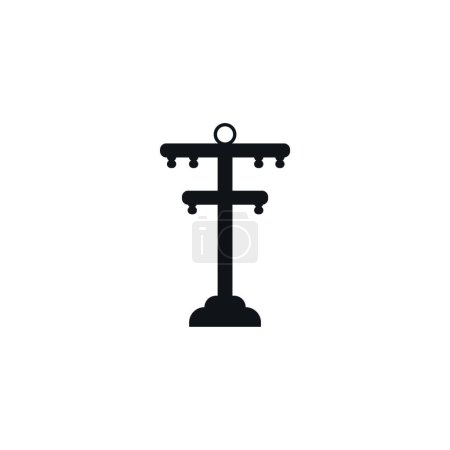 Illustration for "Electrical tower logo "  illustration - Royalty Free Image