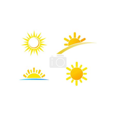 Téléchargez les illustrations : "illustration soleil logo "illustration vectorielle - en licence libre de droit