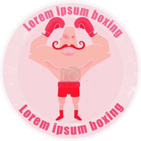 Ilustración de "Logo del boxeador "vector de ilustración - Imagen libre de derechos