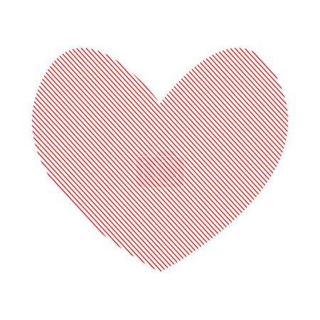 Photo for Elegant heart design for love icon or logo - Royalty Free Image