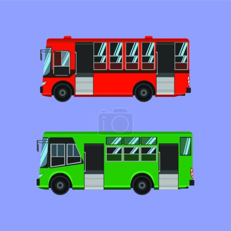 Téléchargez les illustrations : Thai mini-bus ouvrir la porte pour les passagers viennent à l'intérieur. illustration vectorielle eps10. - en licence libre de droit