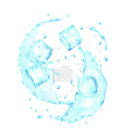 Photo for Mineral Water Ice Composition - Royalty Free Image