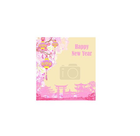 Photo for "Mid-Autumn Festival for Chinese New Year - card" - Royalty Free Image