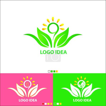 Téléchargez les illustrations : Logo avec idée illustration vectorielle moderne - en licence libre de droit