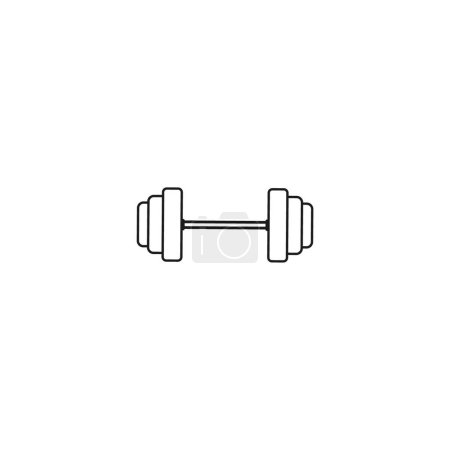 Illustration for "Barbell icon", vector illustration - Royalty Free Image