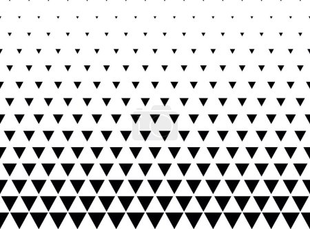 Illustration for "Geometric pattern of black triangles on a white background.Radial method." - Royalty Free Image