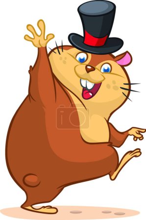 Illustration for Cartoon animal beaver, cute illustration - Royalty Free Image