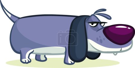 Téléchargez les illustrations : "Illustration drôle de dessin animé de chien beagle
." - en licence libre de droit