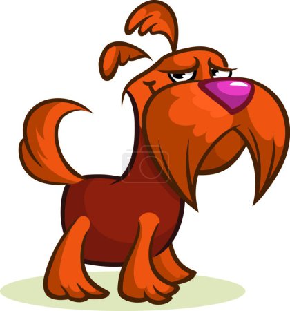 Ilustración de "Bonita y divertida ilustración de dibujos animados perro terrier escocés
" - Imagen libre de derechos