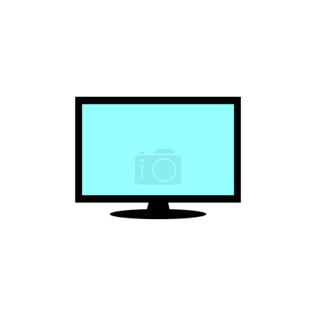 Ilustración de "Icono de TV logo vector" - Imagen libre de derechos