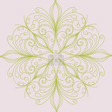 Ilustración de "Suave patrón bohemio rosa y oro. GENTLE MODERN PRINT SEAMLESS CON MONOGRAMAS," - Imagen libre de derechos