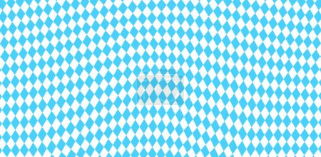 Ilustración de Patrón sin costura Oktoberfest bávaro con rombo azul y blanco - Imagen libre de derechos
