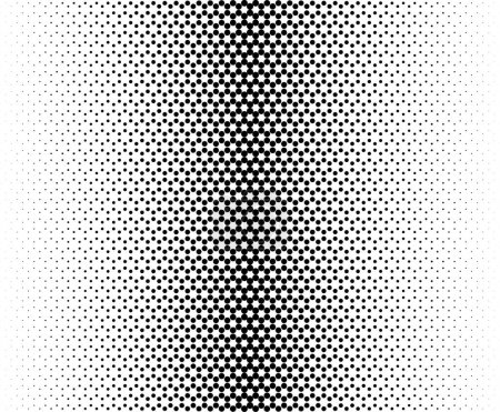 Illustration for "Geometric pattern based on circles on a white background.Seamless in one direction.Average fade out." - Royalty Free Image