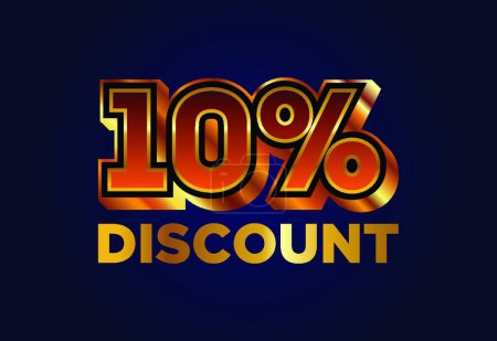 Téléchargez les illustrations : "10% Discount and sale labels. Price off tag icon. special offer" - en licence libre de droit