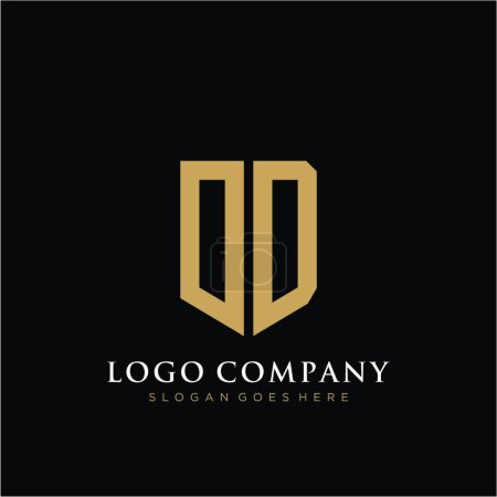 Ilustración de "OD Carta logotipo icono diseño de la plantilla de elementos
" - Imagen libre de derechos