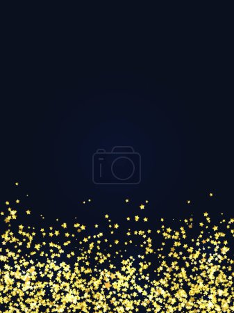 Ilustración de "Navidad festiva vertical y fondo de Año Nuevo con brillo dorado de estrellas. Ilustración vectorial." - Imagen libre de derechos