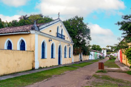 Maisons anciennes historiques dans le centre historique de la vieille ville de Porto Seguro, dans l'état de Bahia, Brésil