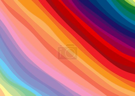 Photo for Rainbow colorful diagonal striped lines background wallpaper design - Royalty Free Image