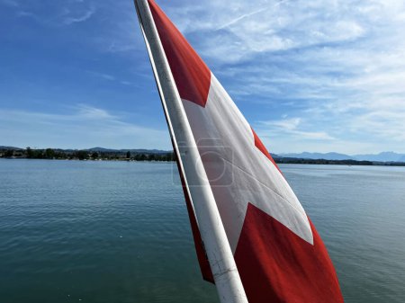 Photo for The flag of Switzerland. - Royalty Free Image