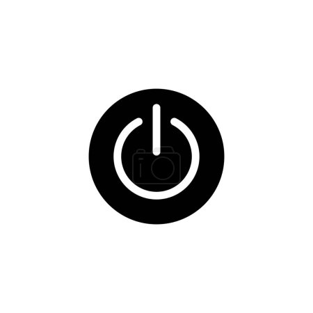Téléchargez les illustrations : Illustration vectorielle de l'icône Power. Power Switch signe et symbole. Énergie électrique - en licence libre de droit