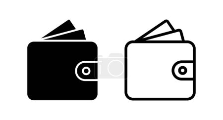 Illustration for Wallet icon vector illustration. wallet sign and symbol - Royalty Free Image