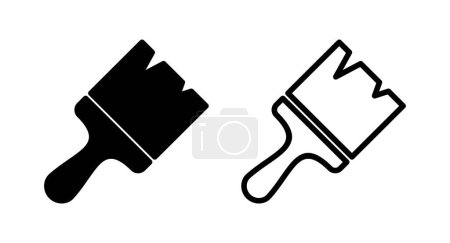 Paint icon vector illustration. paint brush sign and symbol. paint roller icon vector