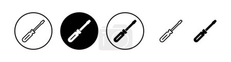 Illustration for Screwdriver icon vector illustration. tools sign and symbol - Royalty Free Image