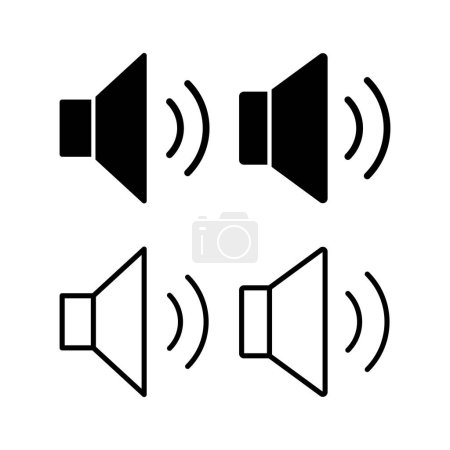 Speaker icon vector illustration. volume sign and symbol. loudspeaker icon. sound symbol
