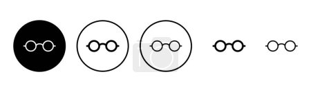Ilustración de Icono de gafas conjunto ilustración. Signo y símbolo de gafas - Imagen libre de derechos