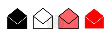Illustration vectorielle de l'icône mail. e-mail signe et symbole. Icône e-mail. icône de l'enveloppe