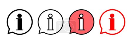 Signo de información icono vector ilustración. sobre nosotros signo y símbolo. signo de interrogación icono