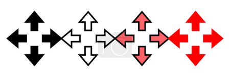 Illustration for Fullscreen Icon vector illustration. Expand to full screen sign and symbol. Arrows symbol - Royalty Free Image