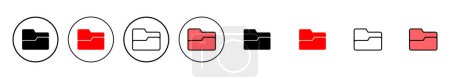 Folder icon vector illustration. folder sign and symbol