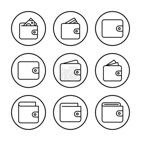 Wallet icon vector illustration. wallet sign and symbol