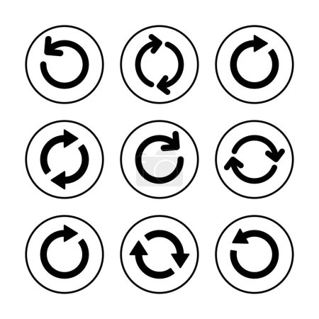 Refresh icon vector illustration. Reload sign and symbol. Update icon.