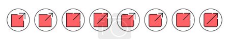 Externe Link-Icon-Vektor-Illustration. Link-Zeichen und -Symbol. Hyperlink-Symbol