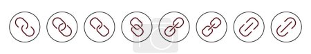 Verknüpfung Symbol Vektor Illustration. Hyperlink-Kettenzeichen und -Symbol