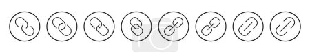Icono de enlace ilustración vector. Señal y símbolo de la cadena de hipervínculo