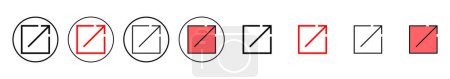 Illustration vectorielle d'icône de lien externe. lien signe et symbole. symbole d'hyperlien