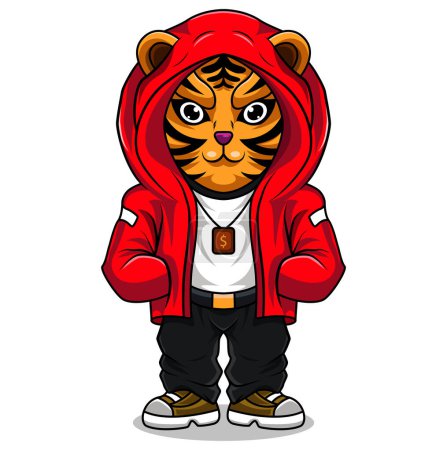 Foto de Diseño del logotipo de la mascota Cool Tiger - Imagen libre de derechos
